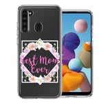 Samsung Galaxy A21 Best Mom Ever Mother's Day Flowers Double Layer Phone Case Cover