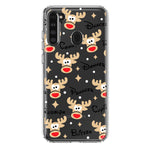 Samsung Galaxy A21 Red Nose Reindeer Christmas Winter Holiday Hybrid Protective Phone Case Cover