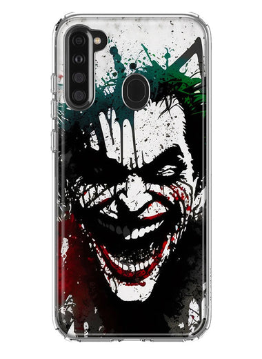 Samsung Galaxy A21 Laughing Joker Painting Graffiti Hybrid Protective Phone Case Cover