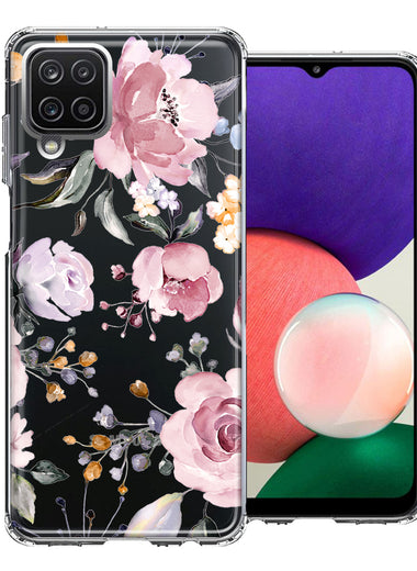 For Samsung Galaxy A22 Soft Pastel Spring Floral Flowers Blush Lavender Phone Case Cover
