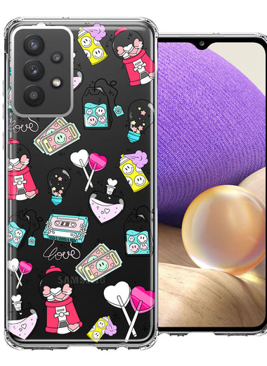 Samsung Galaxy A32 Valentine's Day Candy Feels like Love Hearts Double Layer Phone Case Cover
