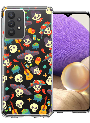 Samsung Galaxy A32 Day of the Dead Design Double Layer Phone Case Cover