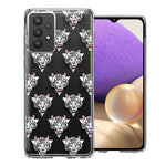 Samsung Galaxy A32 Fierce Tiger Polkadots Design Double Layer Phone Case Cover