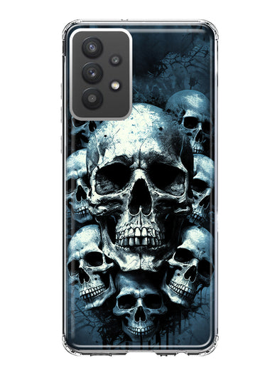 Samsung Galaxy A32 Graveyard Death Dream Skulls Double Layer Phone Case Cover