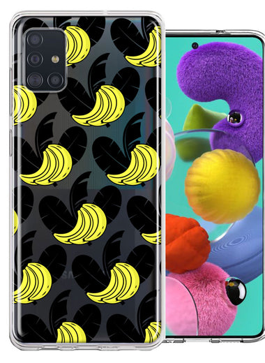 Samsung Galaxy A51 Tropical Bananas Design Double Layer Phone Case Cover