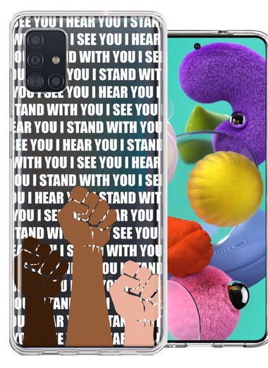 Samsung Galaxy A51 BLM Equality Stand With You Double Layer Phone Case Cover