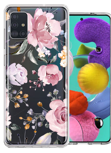 For Samsung Galaxy A51 Soft Pastel Spring Floral Flowers Blush Lavender Phone Case Cover