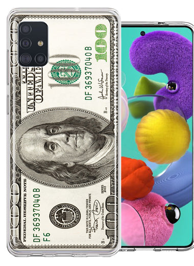 Samsung Galaxy A51 Benjamin $100 Bill Design Double Layer Phone Case Cover