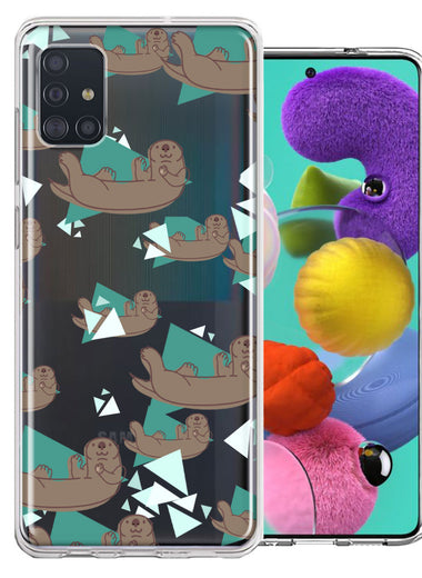 Samsung Galaxy A51 Cute Otter Design Double Layer Phone Case Cover