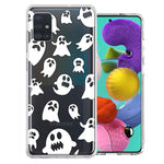 Samsung Galaxy A51 Halloween Spooky Ghost Design Double Layer Phone Case Cover