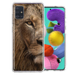 Samsung Galaxy A51 Lion Face Nosed Design Double Layer Phone Case Cover