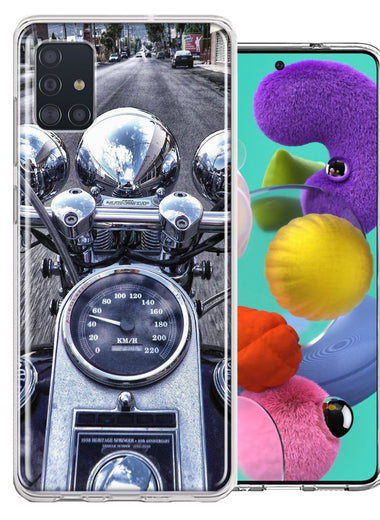 Samsung Galaxy A51 Motorcycle Chopper Design Double Layer Phone Case Cover