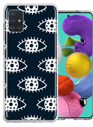 Samsung Galaxy A51 Starry Evil Eyes Design Double Layer Phone Case Cover