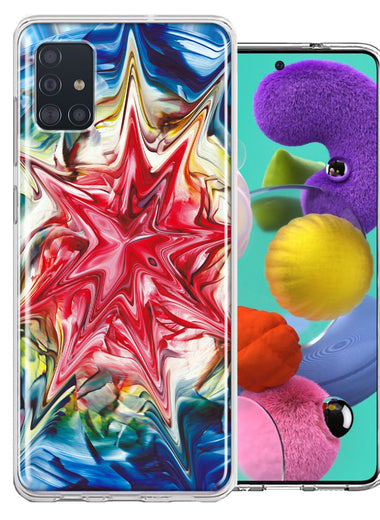 Samsung Galaxy A51 Tie Dye Abstract Design Double Layer Phone Case Cover