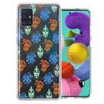 Samsung Galaxy A51 Snakes Skulls Roses Design Double Layer Phone Case Cover