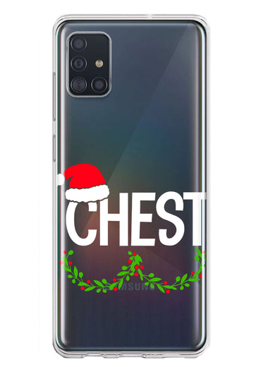 Samsung Galaxy A51 5G Christmas Funny Ornaments Couples Chest Nuts Hybrid Protective Phone Case Cover