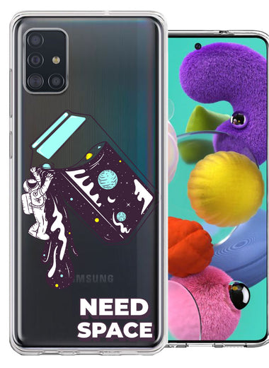 Samsung Galaxy A51 Need Space Astronaut Stars Design Double Layer Phone Case Cover