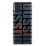Samsung Galaxy A51 5G Black Clear Funny Text Quote Bussin Hybrid Protective Phone Case Cover