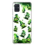 Samsung Galaxy A51 5G Gnomes Shamrock Lucky Green Clover St. Patrick Hybrid Protective Phone Case Cover