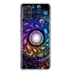 Samsung Galaxy A51 5G Mandala Geometry Abstract Galaxy Pattern Hybrid Protective Phone Case Cover