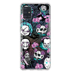 Samsung Galaxy A51 5G Roses Halloween Spooky Horror Characters Spider Web Hybrid Protective Phone Case Cover