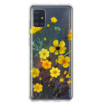 Samsung Galaxy A51 Yellow Summer Flowers Floral Hybrid Protective Phone Case Cover