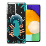 Samsung Galaxy A52 Moon Green Jaguar Design Double Layer Phone Case Cover