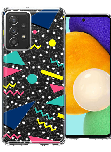 Samsung Galaxy A52 90's Swag Shapes Design Double Layer Phone Case Cover