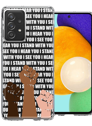 Samsung Galaxy A52 BLM Equality Stand With You Double Layer Phone Case Cover