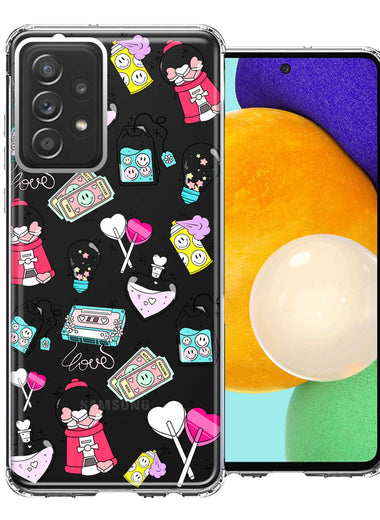 Samsung Galaxy A52 Valentine's Day Candy Feels like Love Hearts Double Layer Phone Case Cover