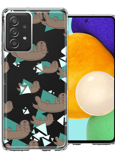 Samsung Galaxy A52 Cute Otter Design Double Layer Phone Case Cover