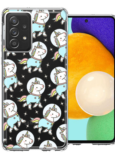 Samsung Galaxy A52 Space Unicorns Design Double Layer Phone Case Cover