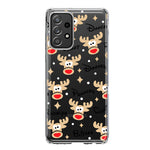 Samsung Galaxy A32 5G Red Nose Reindeer Christmas Winter Holiday Hybrid Protective Phone Case Cover
