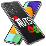 Samsung Galaxy A72 Christmas Funny Couples Chest Nuts Ornaments Hybrid Protective Phone Case Cover