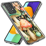 Samsung Galaxy Z Flip 4 Fairytale Watercolor Mushrooms Pastel Spring Flowers Floral Hybrid Protective Phone Case Cover