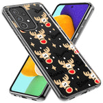 Samsung Galaxy A22 5G Red Nose Reindeer Christmas Winter Holiday Hybrid Protective Phone Case Cover