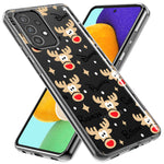 Samsung Galaxy A72 Red Nose Reindeer Christmas Winter Holiday Hybrid Protective Phone Case Cover