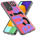 Samsung Galaxy A03S Pink Purple Clear Funny Text Quote Boujee Hybrid Protective Phone Case Cover