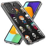 Samsung Galaxy Z Flip 4 Cute Classic Halloween Spooky Cartoon Characters Hybrid Protective Phone Case Cover