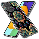 Samsung Galaxy A54 Mandala Geometry Abstract Elephant Pattern Hybrid Protective Phone Case Cover