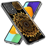 Samsung Galaxy A12 Mandala Geometry Abstract Sunflowers Pattern Hybrid Protective Phone Case Cover