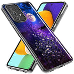 Samsung Galaxy A02S Spring Moon Night Lavender Flowers Floral Hybrid Protective Phone Case Cover