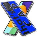 Samsung Galaxy J3 J337 Blue Clear Funny Text Quote That's Cap Hybrid Protective Phone Case Cover