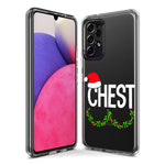 Samsung Galaxy A12 Christmas Funny Ornaments Couples Chest Nuts Hybrid Protective Phone Case Cover