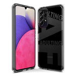 Samsung Galaxy A72 Black Clear Funny Text Quote Adulting AF Hybrid Protective Phone Case Cover