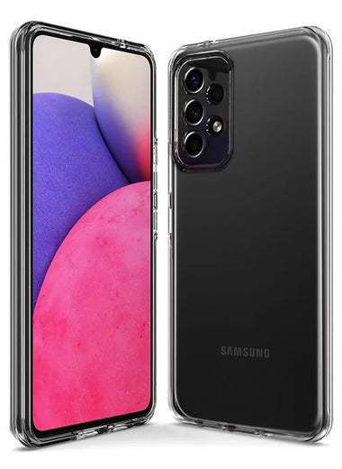 Samsung Galaxy A22 5G Clear Shockproof Heavy Duty Double Layer Dual Hybrid Protective Phone Case Cover