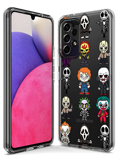 Samsung Galaxy A54 Cute Classic Halloween Spooky Cartoon Characters Hybrid Protective Phone Case Cover