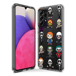 Samsung Galaxy Z Fold 4 Cute Classic Halloween Spooky Cartoon Characters Hybrid Protective Phone Case Cover