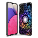 Samsung Galaxy A03S Mandala Geometry Abstract Galaxy Pattern Hybrid Protective Phone Case Cover