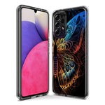 Samsung Galaxy A13 Mandala Geometry Abstract Butterfly Pattern Hybrid Protective Phone Case Cover